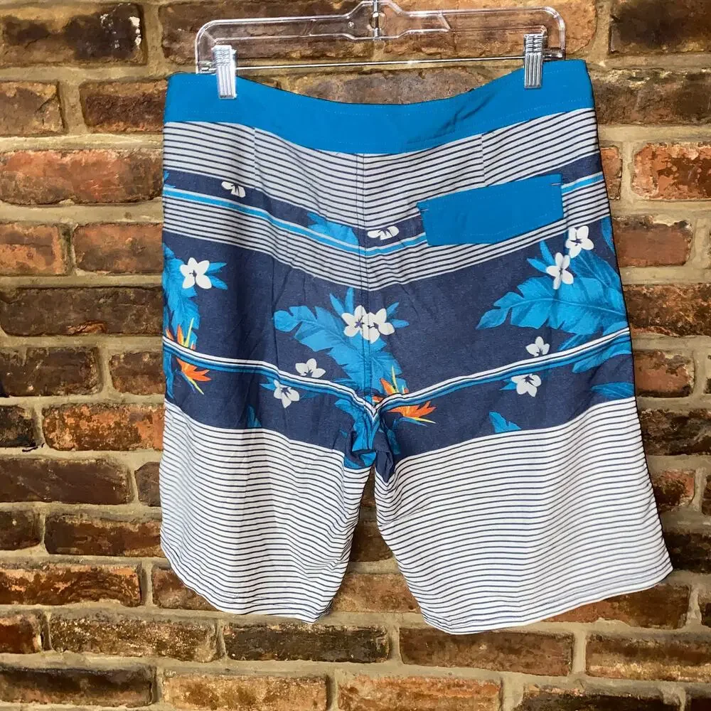 Mossimo Supply Co Tropical Hawaiian Swim Trunks Men's Size 33